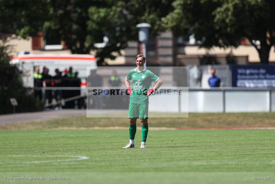 sport, action, Toto-Pokal Runde 1, Sportgelände, Fussball, FCS, FC06, Bad Kissingen, BFV, 19.07.2025, 1. FC Schweinfurt 1905, 1. FC 06 Bad Kissingen - Bild-ID: 2494307