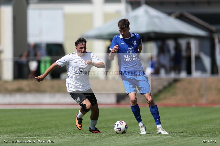 sport, action, Toto-Pokal Runde 1, Sportgelände, Fussball, FCS, FC06, Bad Kissingen, BFV, 19.07.2025, 1. FC Schweinfurt 1905, 1. FC 06 Bad Kissingen - Bild-ID: 2494342