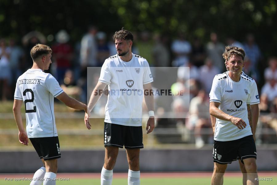 sport, action, Toto-Pokal Runde 1, Sportgelände, Fussball, FCS, FC06, Bad Kissingen, BFV, 19.07.2025, 1. FC Schweinfurt 1905, 1. FC 06 Bad Kissingen - Bild-ID: 2494373