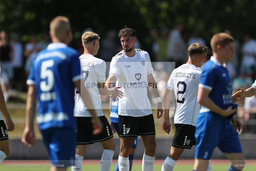 sport, action, Toto-Pokal Runde 1, Sportgelände, Fussball, FCS, FC06, Bad Kissingen, BFV, 19.07.2025, 1. FC Schweinfurt 1905, 1. FC 06 Bad Kissingen - Bild-ID: 2494374