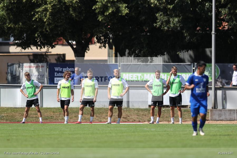 sport, action, Toto-Pokal Runde 1, Sportgelände, Fussball, FCS, FC06, Bad Kissingen, BFV, 19.07.2025, 1. FC Schweinfurt 1905, 1. FC 06 Bad Kissingen - Bild-ID: 2494381