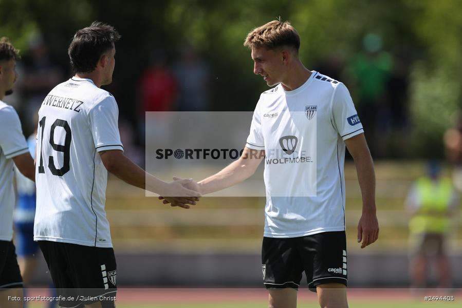 sport, action, Toto-Pokal Runde 1, Sportgelände, Fussball, FCS, FC06, Bad Kissingen, BFV, 19.07.2025, 1. FC Schweinfurt 1905, 1. FC 06 Bad Kissingen - Bild-ID: 2494403