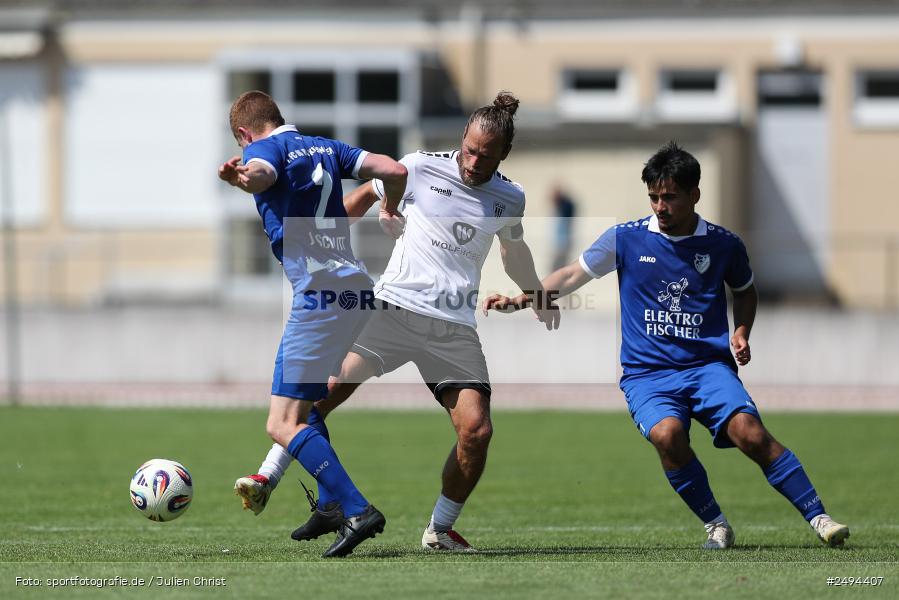 sport, action, Toto-Pokal Runde 1, Sportgelände, Fussball, FCS, FC06, Bad Kissingen, BFV, 19.07.2025, 1. FC Schweinfurt 1905, 1. FC 06 Bad Kissingen - Bild-ID: 2494407