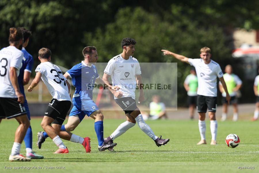sport, action, Toto-Pokal Runde 1, Sportgelände, Fussball, FCS, FC06, Bad Kissingen, BFV, 19.07.2025, 1. FC Schweinfurt 1905, 1. FC 06 Bad Kissingen - Bild-ID: 2494420