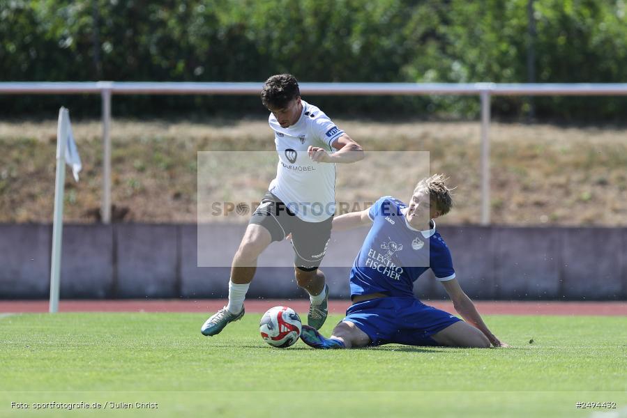 sport, action, Toto-Pokal Runde 1, Sportgelände, Fussball, FCS, FC06, Bad Kissingen, BFV, 19.07.2025, 1. FC Schweinfurt 1905, 1. FC 06 Bad Kissingen - Bild-ID: 2494432