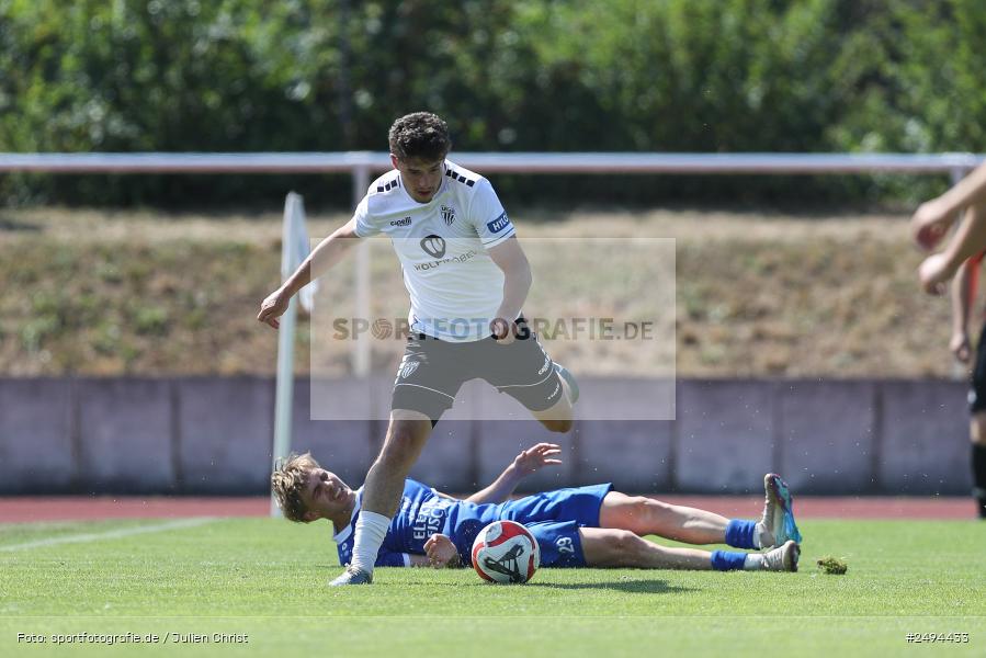 sport, action, Toto-Pokal Runde 1, Sportgelände, Fussball, FCS, FC06, Bad Kissingen, BFV, 19.07.2025, 1. FC Schweinfurt 1905, 1. FC 06 Bad Kissingen - Bild-ID: 2494433