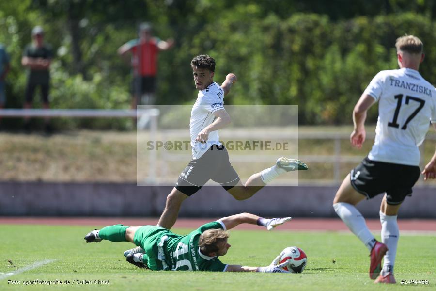 sport, action, Toto-Pokal Runde 1, Sportgelände, Fussball, FCS, FC06, Bad Kissingen, BFV, 19.07.2025, 1. FC Schweinfurt 1905, 1. FC 06 Bad Kissingen - Bild-ID: 2494438