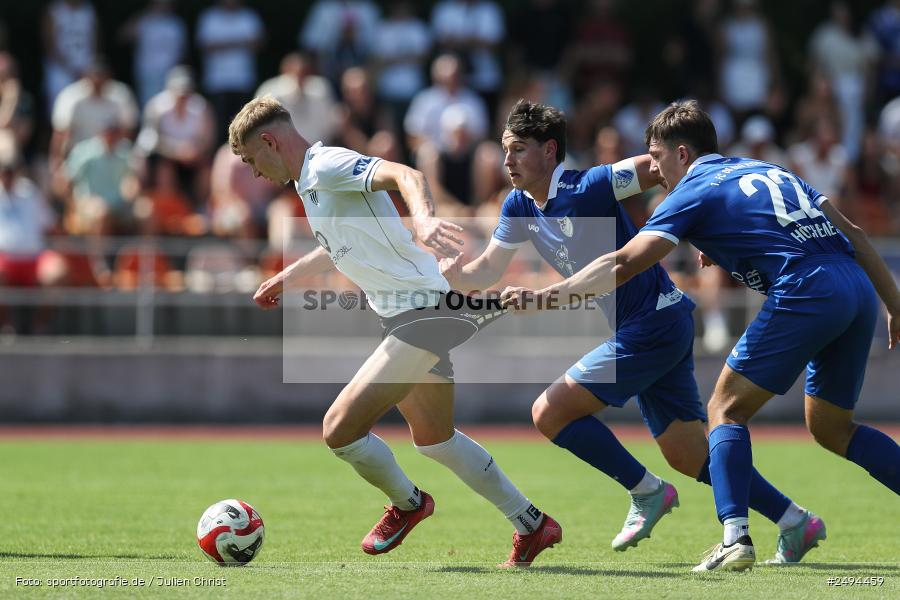 sport, action, Toto-Pokal Runde 1, Sportgelände, Fussball, FCS, FC06, Bad Kissingen, BFV, 19.07.2025, 1. FC Schweinfurt 1905, 1. FC 06 Bad Kissingen - Bild-ID: 2494459