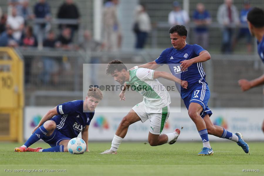 Stadion am Schönbusch, Aschaffenburg, 25.07.2025, sport, action, Fussball, BFV, 1. Spieltag, Regionalliga Bayern, SGF, SVA, SpVgg Greuther Fürth II, SV Viktoria Aschaffenburg - Bild-ID: 2494928