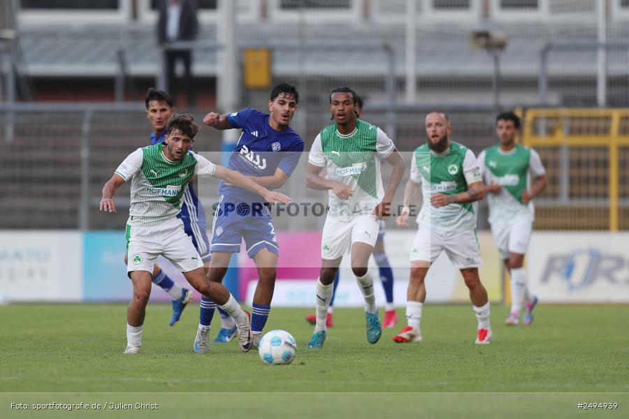 Stadion am Schönbusch, Aschaffenburg, 25.07.2025, sport, action, Fussball, BFV, 1. Spieltag, Regionalliga Bayern, SGF, SVA, SpVgg Greuther Fürth II, SV Viktoria Aschaffenburg - Bild-ID: 2494939