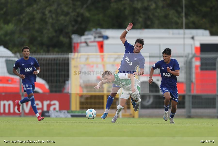 Stadion am Schönbusch, Aschaffenburg, 25.07.2025, sport, action, Fussball, BFV, 1. Spieltag, Regionalliga Bayern, SGF, SVA, SpVgg Greuther Fürth II, SV Viktoria Aschaffenburg - Bild-ID: 2494940