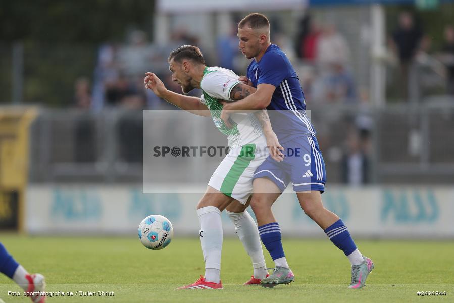 Stadion am Schönbusch, Aschaffenburg, 25.07.2025, sport, action, Fussball, BFV, 1. Spieltag, Regionalliga Bayern, SGF, SVA, SpVgg Greuther Fürth II, SV Viktoria Aschaffenburg - Bild-ID: 2494944