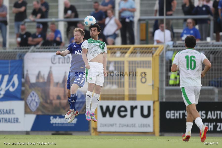 Stadion am Schönbusch, Aschaffenburg, 25.07.2025, sport, action, Fussball, BFV, 1. Spieltag, Regionalliga Bayern, SGF, SVA, SpVgg Greuther Fürth II, SV Viktoria Aschaffenburg - Bild-ID: 2494947