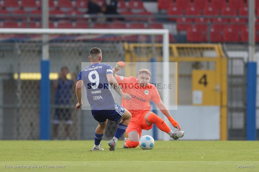 Stadion am Schönbusch, Aschaffenburg, 25.07.2025, sport, action, Fussball, BFV, 1. Spieltag, Regionalliga Bayern, SGF, SVA, SpVgg Greuther Fürth II, SV Viktoria Aschaffenburg - Bild-ID: 2494955