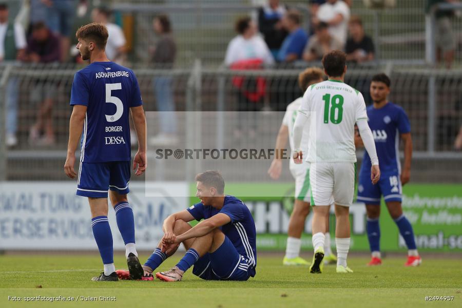 Stadion am Schönbusch, Aschaffenburg, 25.07.2025, sport, action, Fussball, BFV, 1. Spieltag, Regionalliga Bayern, SGF, SVA, SpVgg Greuther Fürth II, SV Viktoria Aschaffenburg - Bild-ID: 2494957