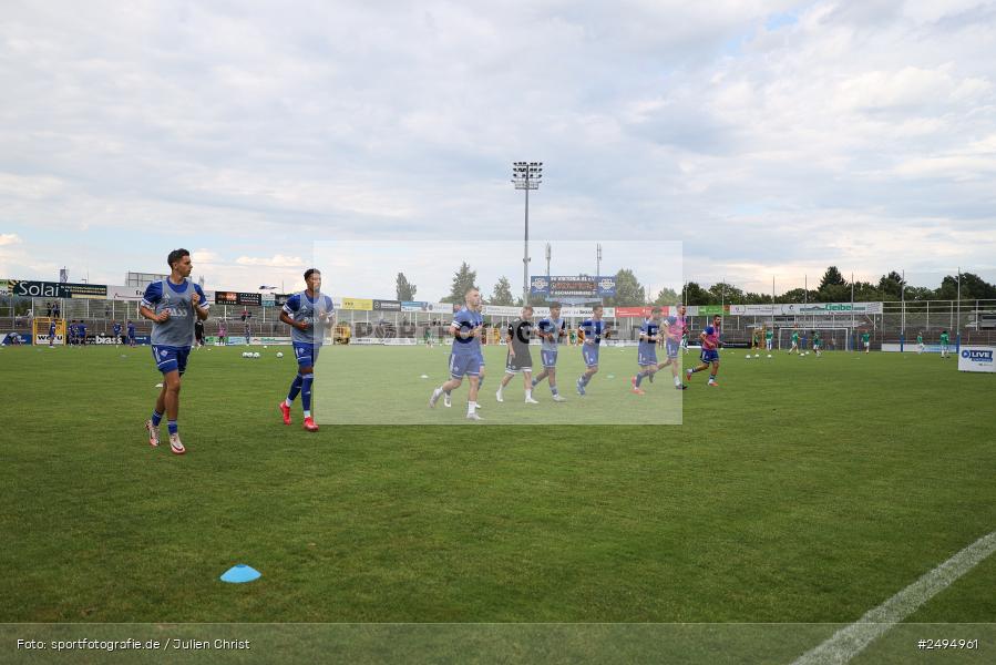 Moritz Schlögl, sport, action, Stadion am Schönbusch, SpVgg Greuther Fürth II, SVA, SV Viktoria Aschaffenburg, SGF, Regionalliga Bayern, Fussball, BFV, Aschaffenburg, 25.07.2025, 1. Spieltag - Bild-ID: 2494961