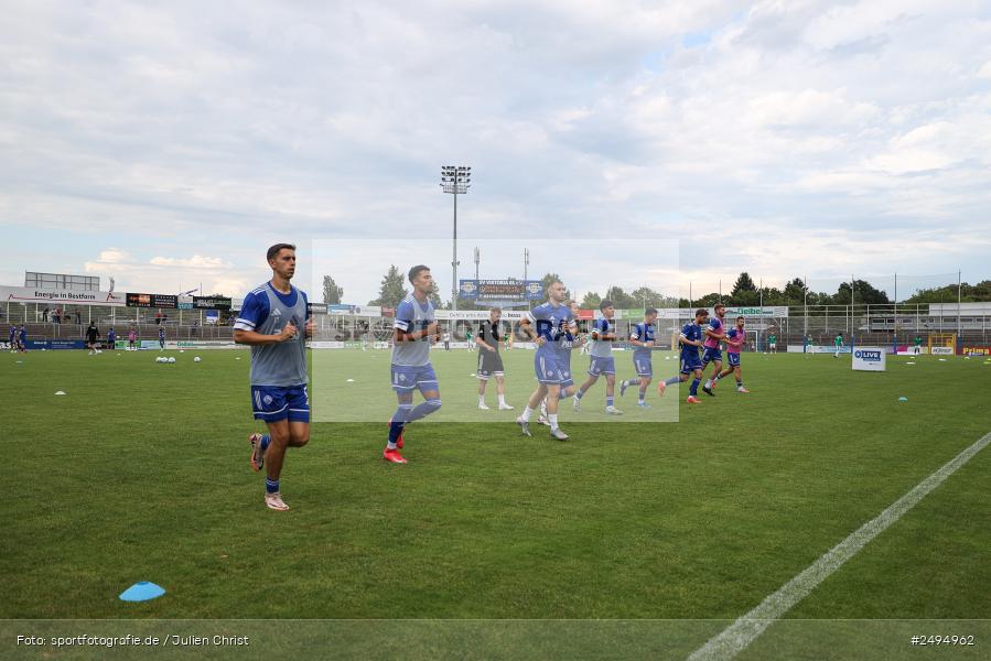 Moritz Schlögl, sport, action, Stadion am Schönbusch, SpVgg Greuther Fürth II, SVA, SV Viktoria Aschaffenburg, SGF, Regionalliga Bayern, Fussball, BFV, Aschaffenburg, 25.07.2025, 1. Spieltag - Bild-ID: 2494962