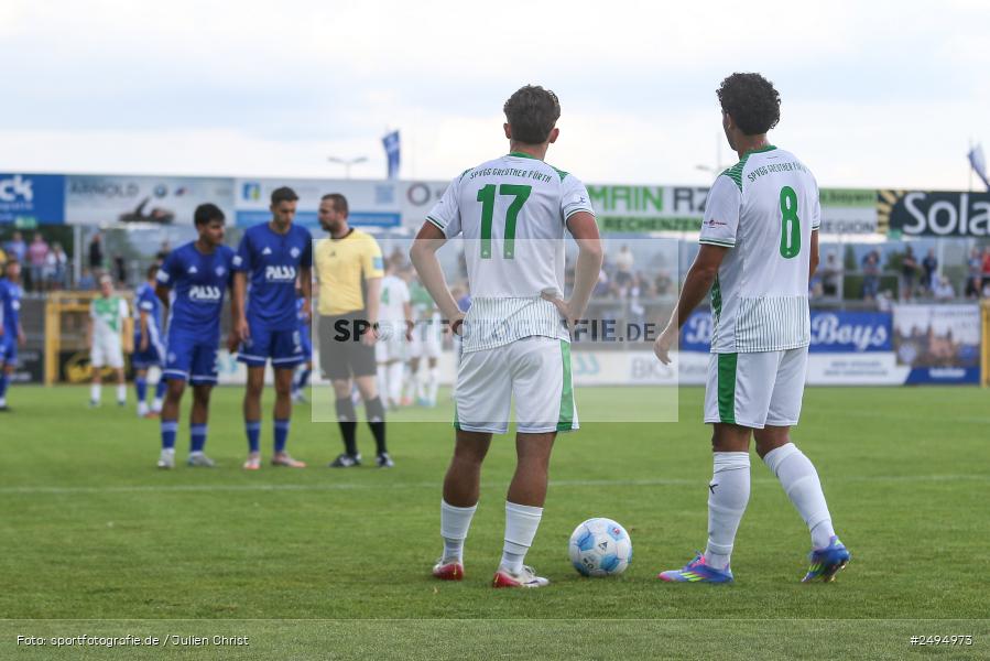 sport, action, Stadion am Schönbusch, SpVgg Greuther Fürth II, SVA, SV Viktoria Aschaffenburg, SGF, Regionalliga Bayern, Fussball, BFV, Aschaffenburg, 25.07.2025, 1. Spieltag - Bild-ID: 2494973