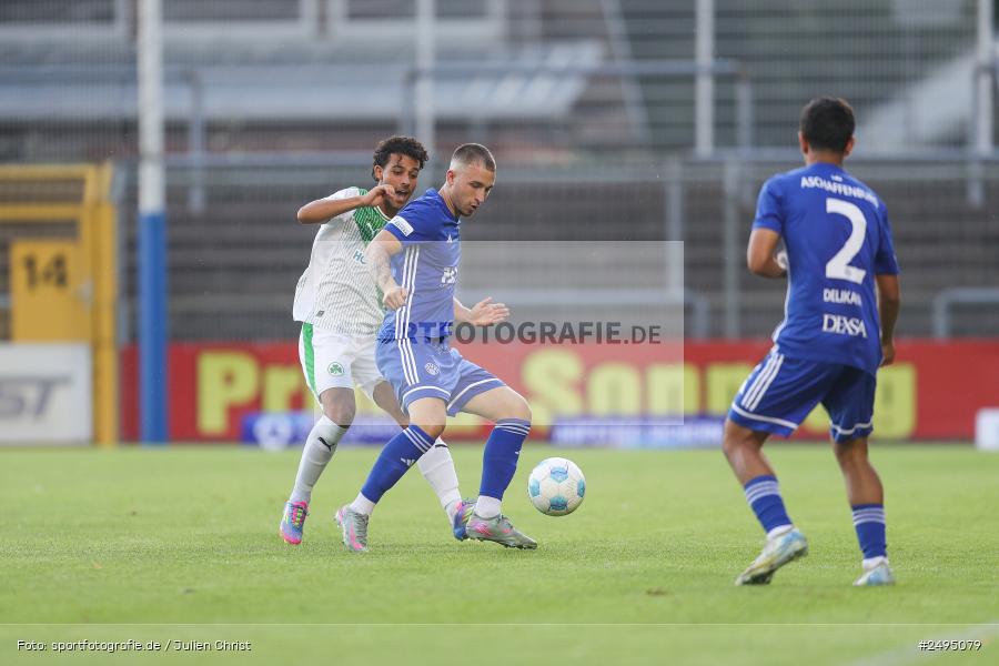 sport, action, Stadion am Schönbusch, SpVgg Greuther Fürth II, SVA, SV Viktoria Aschaffenburg, SGF, Regionalliga Bayern, Fussball, BFV, Aschaffenburg, 25.07.2025, 1. Spieltag - Bild-ID: 2495079