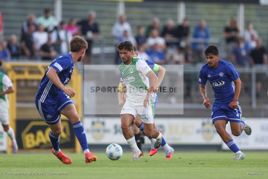 sport, action, Stadion am Schönbusch, SpVgg Greuther Fürth II, SVA, SV Viktoria Aschaffenburg, SGF, Regionalliga Bayern, Fussball, BFV, Aschaffenburg, 25.07.2025, 1. Spieltag - Bild-ID: 2495102