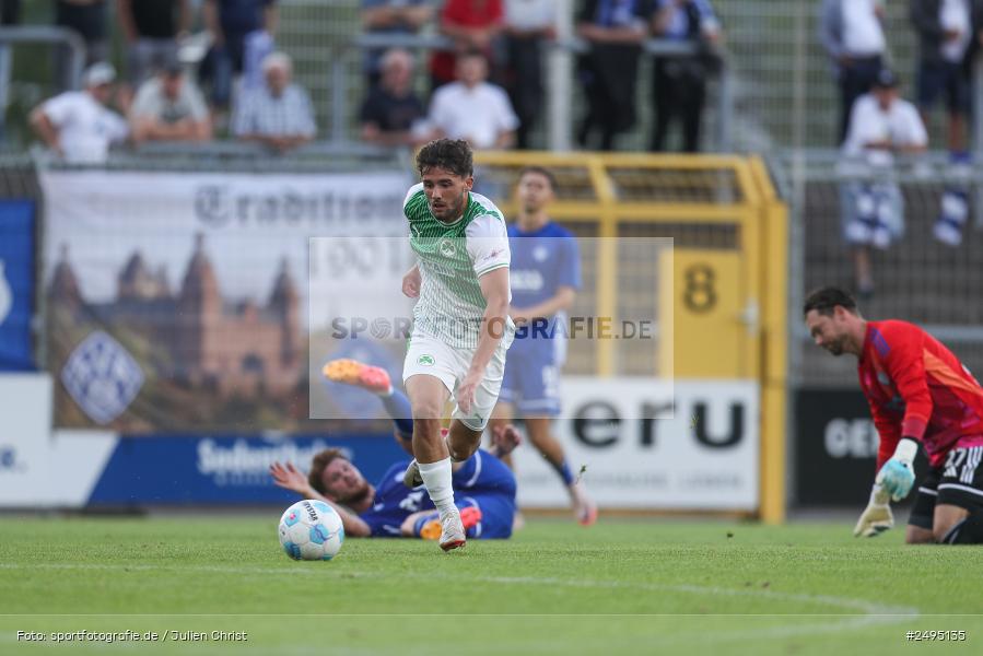 sport, action, Stadion am Schönbusch, SpVgg Greuther Fürth II, SVA, SV Viktoria Aschaffenburg, SGF, Regionalliga Bayern, Fussball, BFV, Aschaffenburg, 25.07.2025, 1. Spieltag - Bild-ID: 2495135