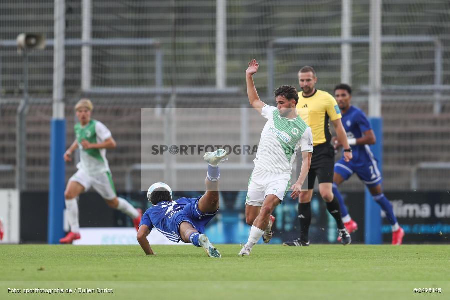 sport, action, Stadion am Schönbusch, SpVgg Greuther Fürth II, SVA, SV Viktoria Aschaffenburg, SGF, Regionalliga Bayern, Fussball, BFV, Aschaffenburg, 25.07.2025, 1. Spieltag - Bild-ID: 2495145