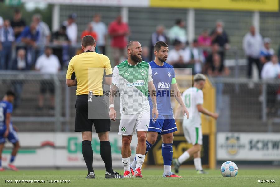 sport, action, Stadion am Schönbusch, SpVgg Greuther Fürth II, SVA, SV Viktoria Aschaffenburg, SGF, Regionalliga Bayern, Fussball, BFV, Aschaffenburg, 25.07.2025, 1. Spieltag - Bild-ID: 2495166