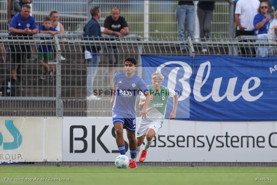 sport, action, Stadion am Schönbusch, SpVgg Greuther Fürth II, SVA, SV Viktoria Aschaffenburg, SGF, Regionalliga Bayern, Fussball, BFV, Aschaffenburg, 25.07.2025, 1. Spieltag - Bild-ID: 2495193