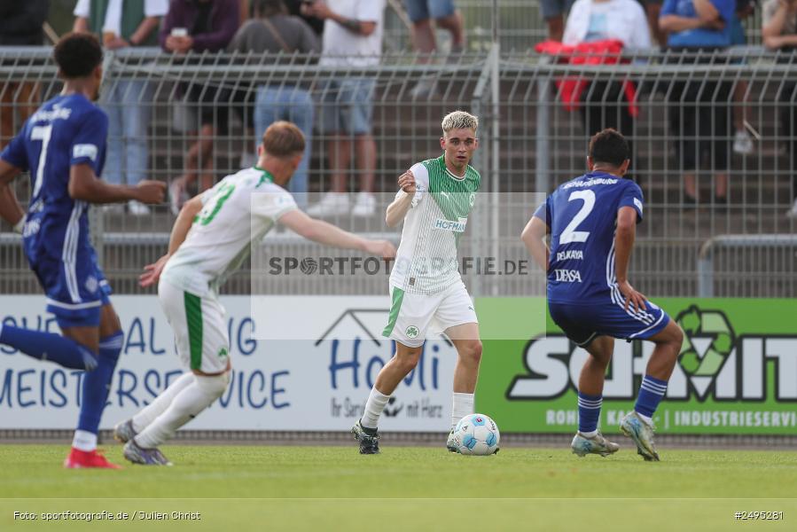 sport, action, Stadion am Schönbusch, SpVgg Greuther Fürth II, SVA, SV Viktoria Aschaffenburg, SGF, Regionalliga Bayern, Fussball, BFV, Aschaffenburg, 25.07.2025, 1. Spieltag - Bild-ID: 2495281