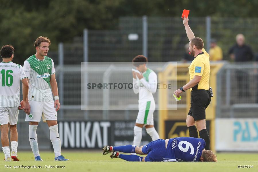 sport, action, Stadion am Schönbusch, SpVgg Greuther Fürth II, SVA, SV Viktoria Aschaffenburg, SGF, Regionalliga Bayern, Fussball, BFV, Aschaffenburg, 25.07.2025, 1. Spieltag - Bild-ID: 2495314