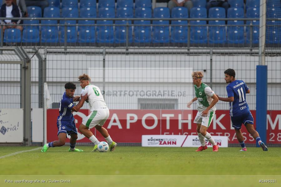 sport, action, Stadion am Schönbusch, SpVgg Greuther Fürth II, SVA, SV Viktoria Aschaffenburg, SGF, Regionalliga Bayern, Fussball, BFV, Aschaffenburg, 25.07.2025, 1. Spieltag - Bild-ID: 2495331