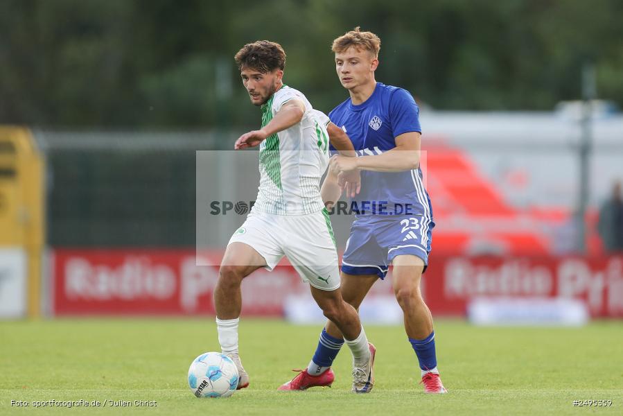 sport, action, Stadion am Schönbusch, SpVgg Greuther Fürth II, SVA, SV Viktoria Aschaffenburg, SGF, Regionalliga Bayern, Fussball, BFV, Aschaffenburg, 25.07.2025, 1. Spieltag - Bild-ID: 2495359