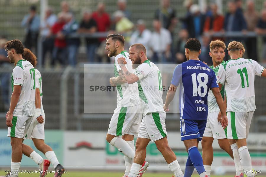 sport, action, Stadion am Schönbusch, SpVgg Greuther Fürth II, SVA, SV Viktoria Aschaffenburg, SGF, Regionalliga Bayern, Fussball, BFV, Aschaffenburg, 25.07.2025, 1. Spieltag - Bild-ID: 2495375