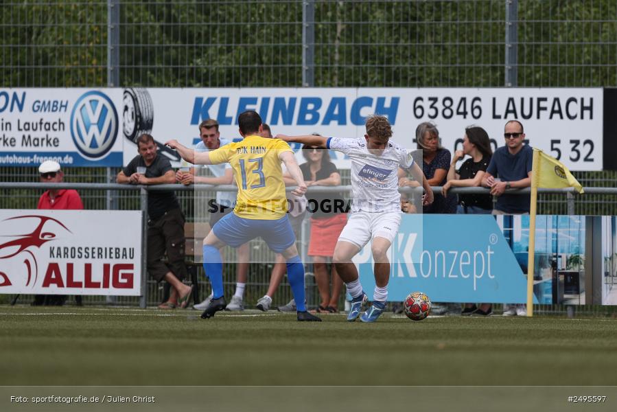 Sportgelände Seebachtal, Hain, 26.07.2025, sport, action, Fussball, BFV, 2. Spieltag, Landesliga Nordwest, ASV, DJK, ASV Rimpar, DJK Hain - Bild-ID: 2495597