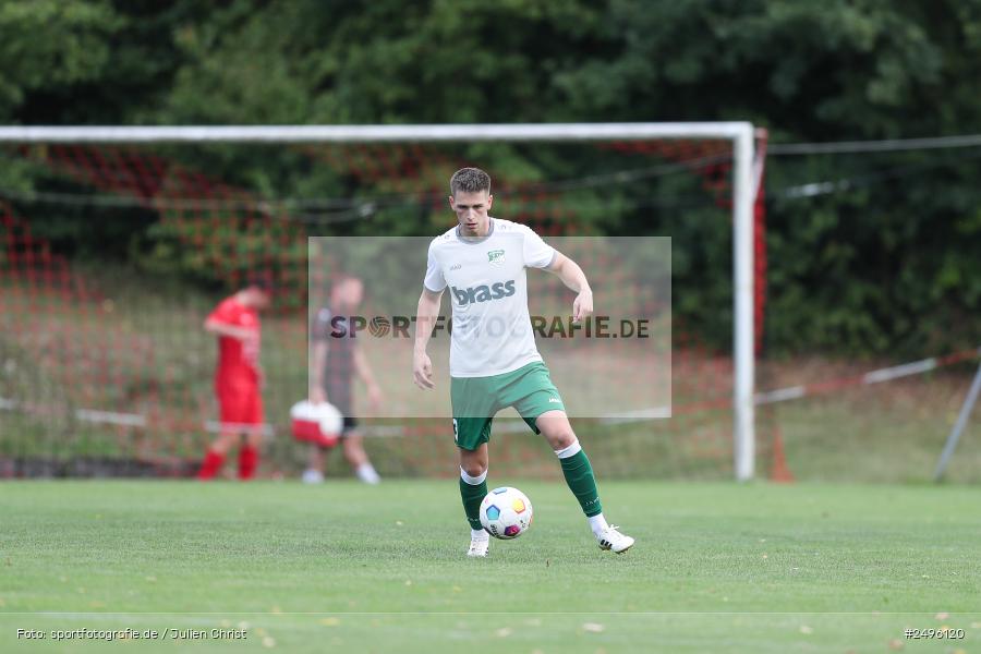 sport, action, SV Alemannia Haibach, Landesliga Nordwest, Kohlenberg-Arena, HAI, Fussball, Fuchsstadt, FCF, BFV, 3. Spieltag, 29.07.2025, 1. FC Fuchsstadt - Bild-ID: 2496120