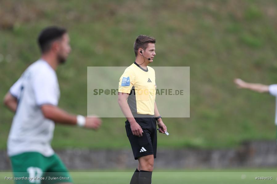 sport, action, SV Alemannia Haibach, Landesliga Nordwest, Kohlenberg-Arena, HAI, Fussball, Fuchsstadt, FCF, BFV, 3. Spieltag, 29.07.2025, 1. FC Fuchsstadt - Bild-ID: 2496125