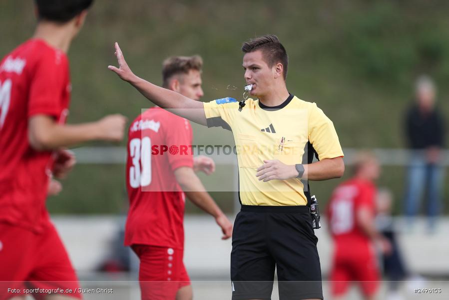 sport, action, SV Alemannia Haibach, Landesliga Nordwest, Kohlenberg-Arena, HAI, Fussball, Fuchsstadt, FCF, BFV, 3. Spieltag, 29.07.2025, 1. FC Fuchsstadt - Bild-ID: 2496153