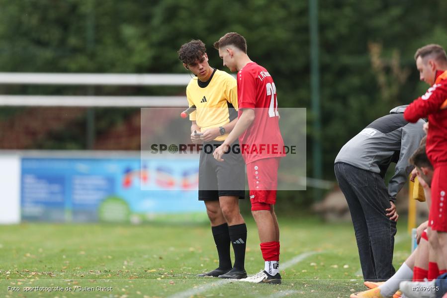 sport, action, SV Alemannia Haibach, Landesliga Nordwest, Kohlenberg-Arena, HAI, Fussball, Fuchsstadt, FCF, BFV, 3. Spieltag, 29.07.2025, 1. FC Fuchsstadt - Bild-ID: 2496155