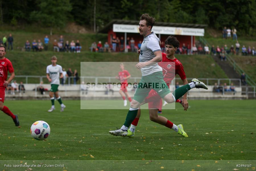 sport, action, SV Alemannia Haibach, Landesliga Nordwest, Kohlenberg-Arena, HAI, Fussball, Fuchsstadt, FCF, BFV, 3. Spieltag, 29.07.2025, 1. FC Fuchsstadt - Bild-ID: 2496167