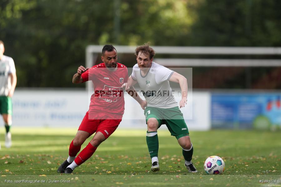 sport, action, SV Alemannia Haibach, Landesliga Nordwest, Kohlenberg-Arena, HAI, Fussball, Fuchsstadt, FCF, BFV, 3. Spieltag, 29.07.2025, 1. FC Fuchsstadt - Bild-ID: 2496174