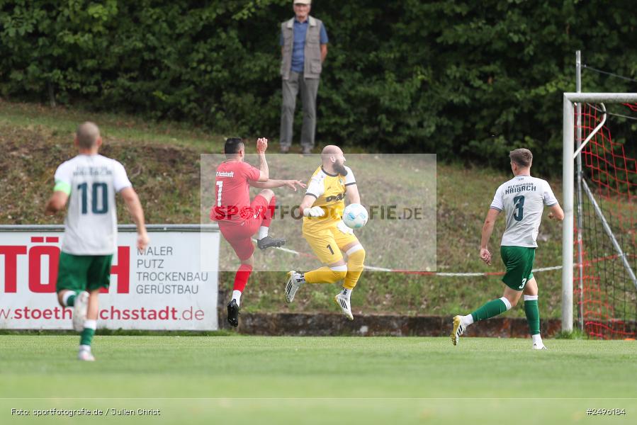 sport, action, SV Alemannia Haibach, Landesliga Nordwest, Kohlenberg-Arena, HAI, Fussball, Fuchsstadt, FCF, BFV, 3. Spieltag, 29.07.2025, 1. FC Fuchsstadt - Bild-ID: 2496184