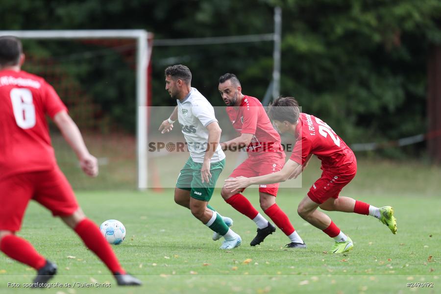sport, action, SV Alemannia Haibach, Landesliga Nordwest, Kohlenberg-Arena, HAI, Fussball, Fuchsstadt, FCF, BFV, 3. Spieltag, 29.07.2025, 1. FC Fuchsstadt - Bild-ID: 2496192