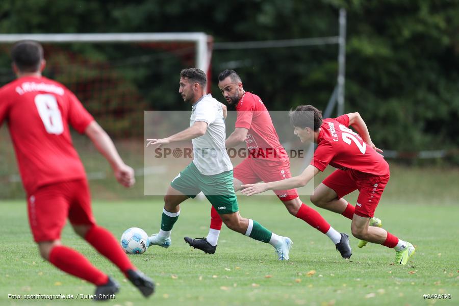 sport, action, SV Alemannia Haibach, Landesliga Nordwest, Kohlenberg-Arena, HAI, Fussball, Fuchsstadt, FCF, BFV, 3. Spieltag, 29.07.2025, 1. FC Fuchsstadt - Bild-ID: 2496193