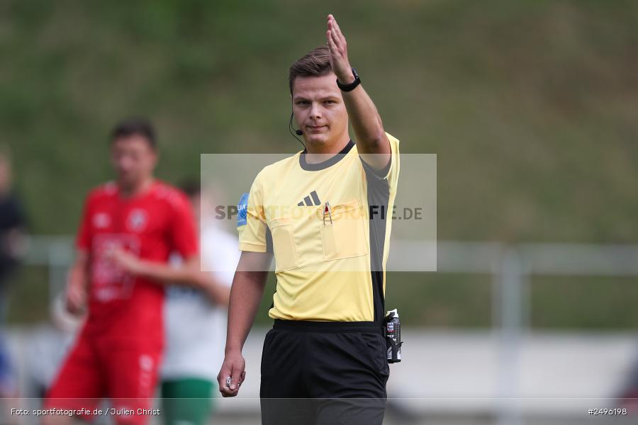 sport, action, SV Alemannia Haibach, Landesliga Nordwest, Kohlenberg-Arena, HAI, Fussball, Fuchsstadt, FCF, BFV, 3. Spieltag, 29.07.2025, 1. FC Fuchsstadt - Bild-ID: 2496198