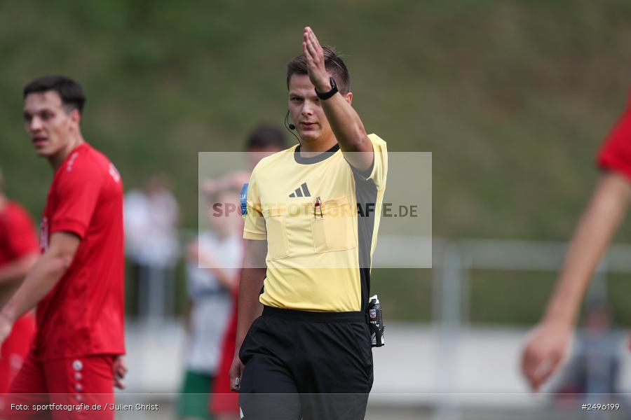 sport, action, SV Alemannia Haibach, Landesliga Nordwest, Kohlenberg-Arena, HAI, Fussball, Fuchsstadt, FCF, BFV, 3. Spieltag, 29.07.2025, 1. FC Fuchsstadt - Bild-ID: 2496199