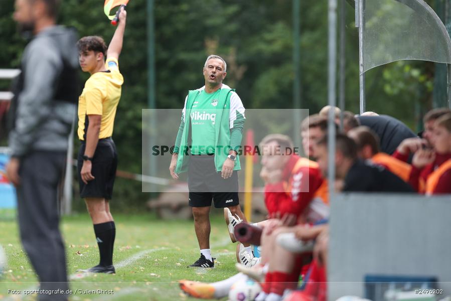 sport, action, SV Alemannia Haibach, Landesliga Nordwest, Kohlenberg-Arena, HAI, Fussball, Fuchsstadt, FCF, BFV, 3. Spieltag, 29.07.2025, 1. FC Fuchsstadt - Bild-ID: 2496202
