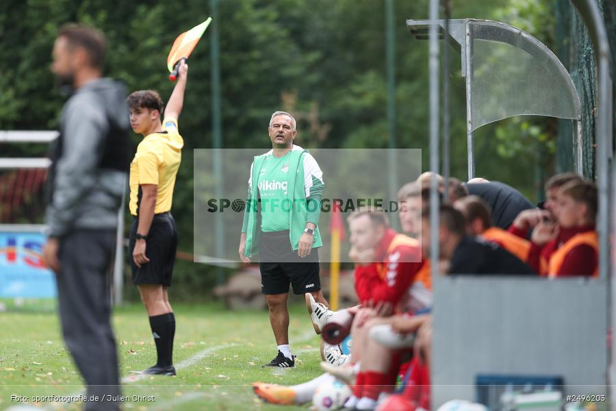 sport, action, SV Alemannia Haibach, Landesliga Nordwest, Kohlenberg-Arena, HAI, Fussball, Fuchsstadt, FCF, BFV, 3. Spieltag, 29.07.2025, 1. FC Fuchsstadt - Bild-ID: 2496203