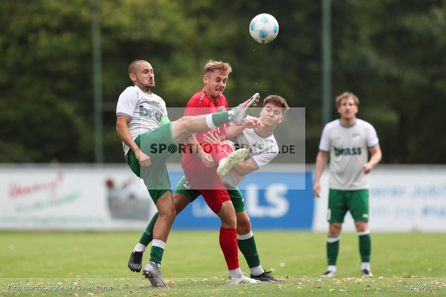 sport, action, SV Alemannia Haibach, Landesliga Nordwest, Kohlenberg-Arena, HAI, Fussball, Fuchsstadt, FCF, BFV, 3. Spieltag, 29.07.2025, 1. FC Fuchsstadt - Bild-ID: 2496206
