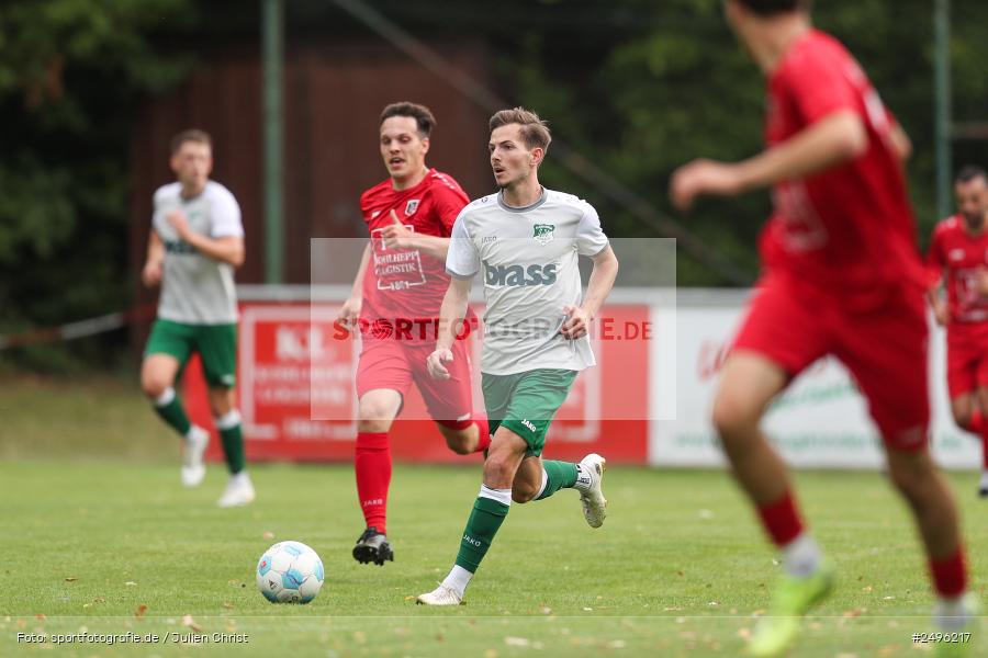 sport, action, SV Alemannia Haibach, Landesliga Nordwest, Kohlenberg-Arena, HAI, Fussball, Fuchsstadt, FCF, BFV, 3. Spieltag, 29.07.2025, 1. FC Fuchsstadt - Bild-ID: 2496217