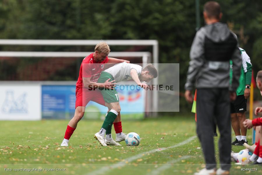 sport, action, SV Alemannia Haibach, Landesliga Nordwest, Kohlenberg-Arena, HAI, Fussball, Fuchsstadt, FCF, BFV, 3. Spieltag, 29.07.2025, 1. FC Fuchsstadt - Bild-ID: 2496229